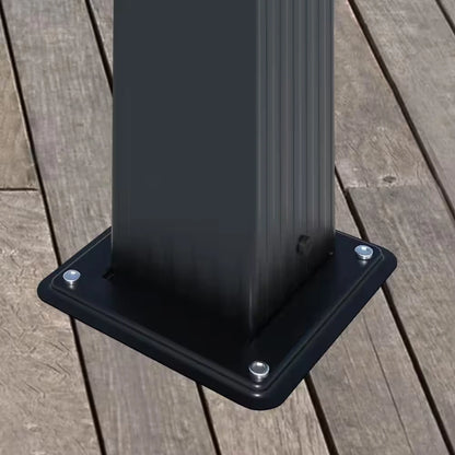 13 Ft. X 10 Ft. Aluminum Outdoor Patio Pergola with Retractable Canopy in Dark Gray — product view 10